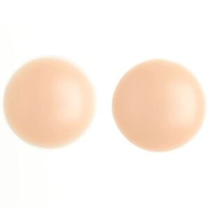 (PACK OF 4) Seamless Nude Silicone Reusable Nipple Covers (Beige)